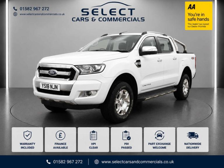 2018 Ford Ranger Pick Up Double Cab Limited 2 2.2 TDCi Auto PICK UP DIESEL Automatic