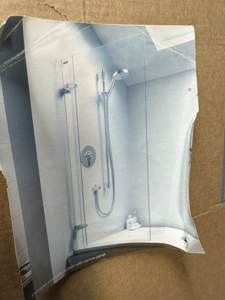 Showerlux Designa  Overbath  BNIB screen 1900 By 750 Victorian House