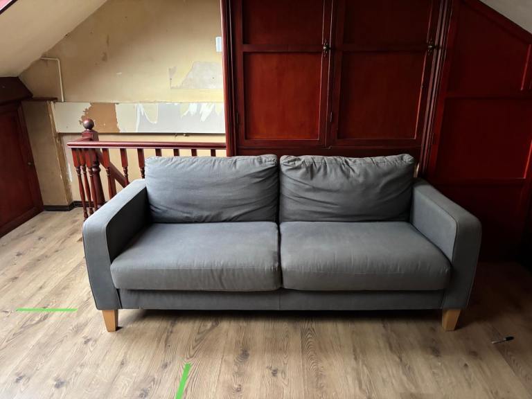 3 seater Ikea dark grey Sofa