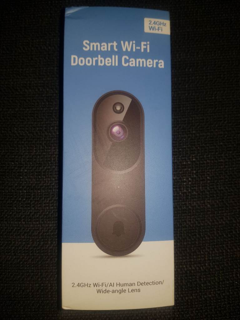 Smart Wi-fi Doorbell Camera (Black)