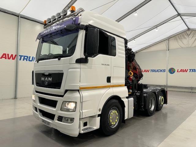 MAN TGX 26.480 6x2 Rear Lift Tractor Unit Manual Crane