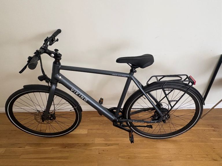 Viking Grey Electric City Bike – Good Condition