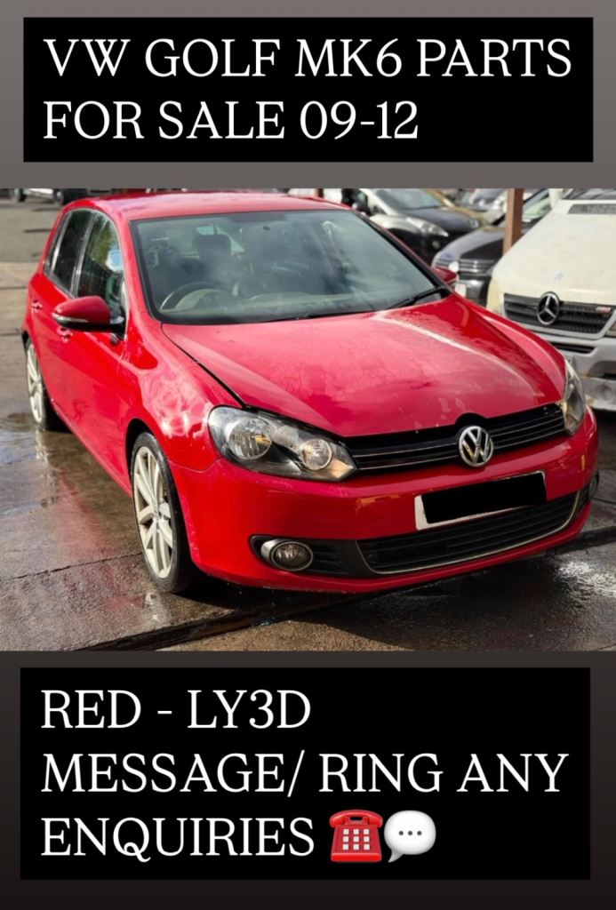 VOLKSWAGEN GOLF MK6 FOR BREAKING 2008-2012 IN RED LY3D