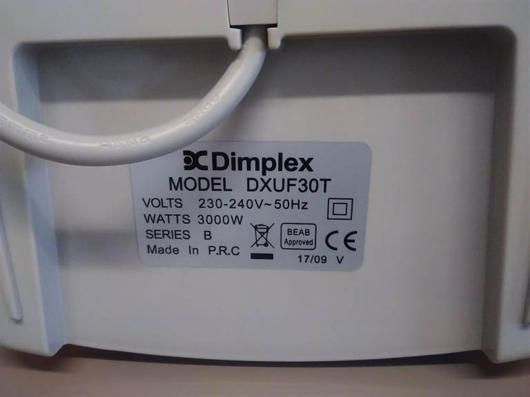 image for £10 as New Dimplex 3 kw Fan Heater with thermostat