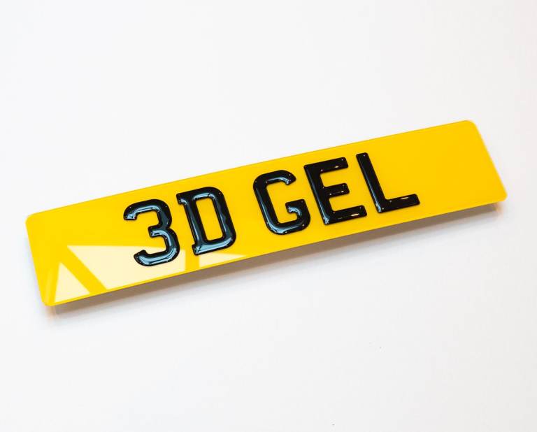 3D Gel Number Plates – Road Legal – From £12.50 – Ilford