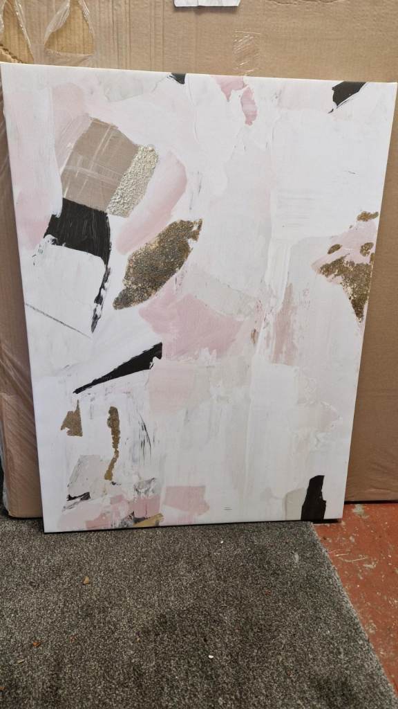 John Lewis Black Rose Gold I Canvas Print – 80 x 60cm