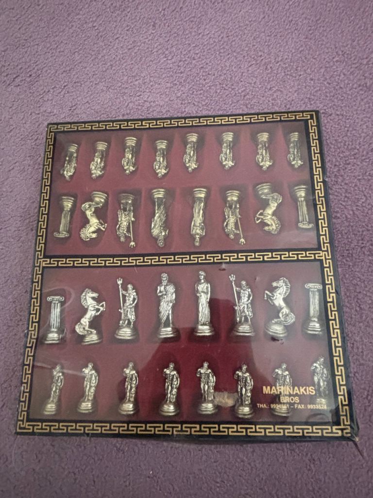 Greek mythology-themed chess set