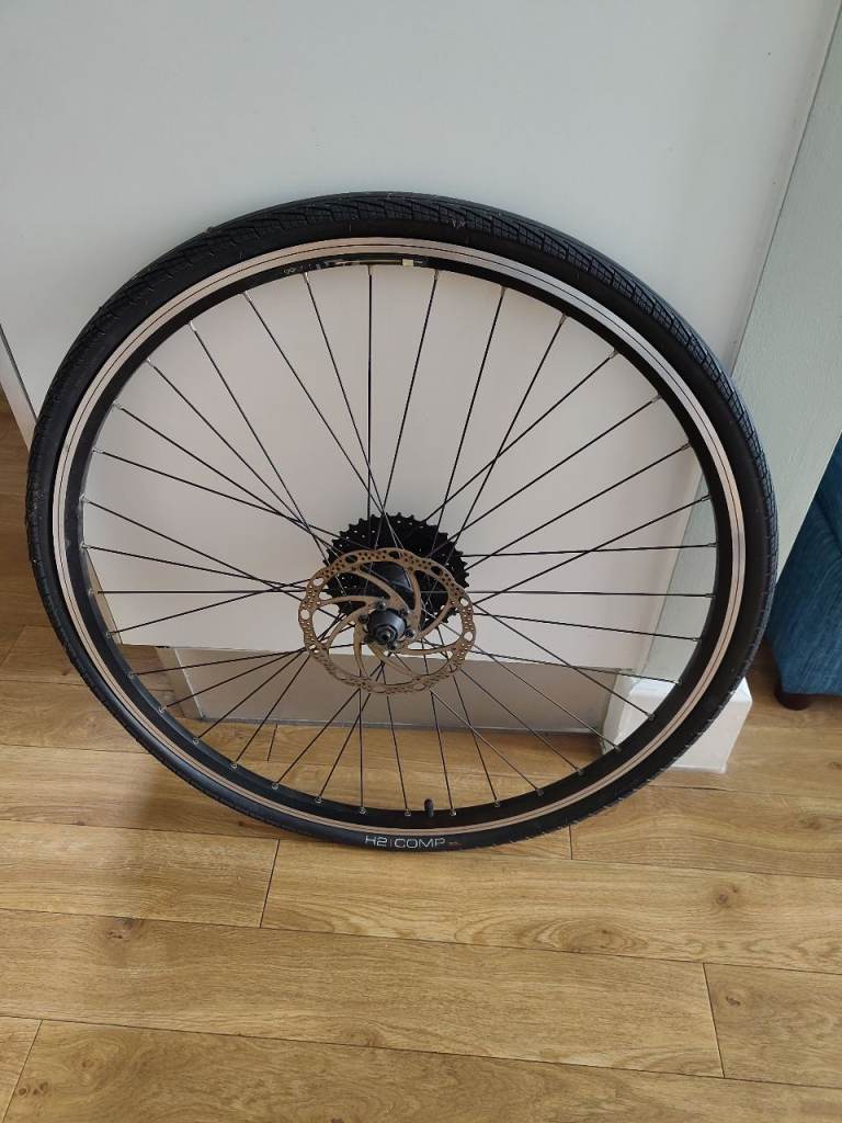 Tru-build 700c rear trekking disc wheel 8/9spd cassette