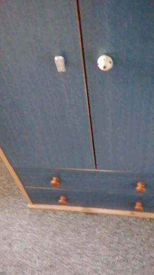 Children's wardrobe with 2 drawers 