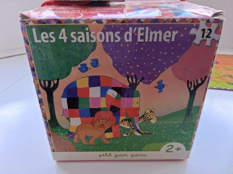 Elmer - 4 seasons - Jigsaw puzzles