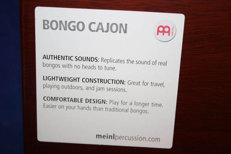 Meinl Percussion Wooden Bongo Cajon ~ 400mm Wide x 180mm Deep x 170mm High ~ £40 ono