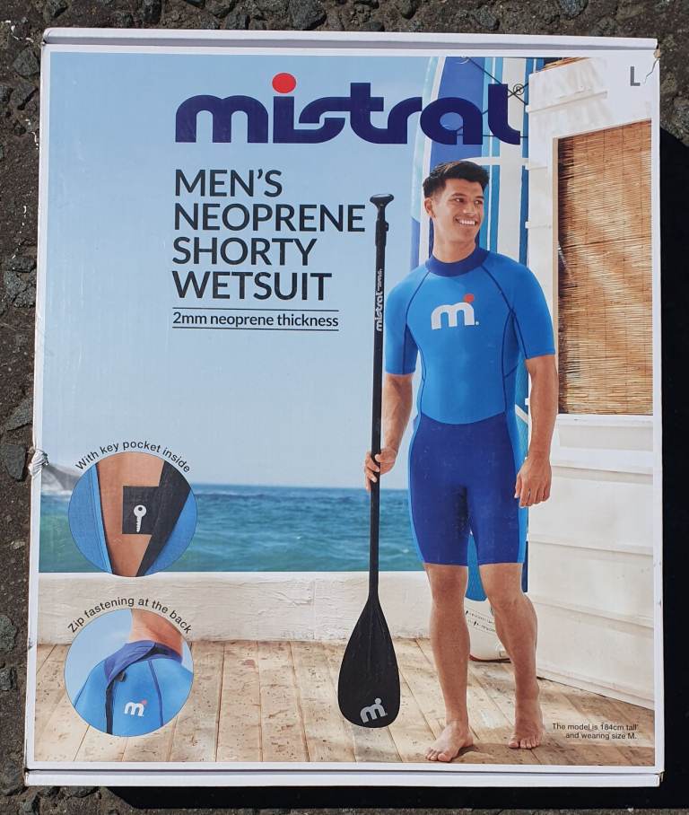 Wet suit neoprene Mens large shorty 