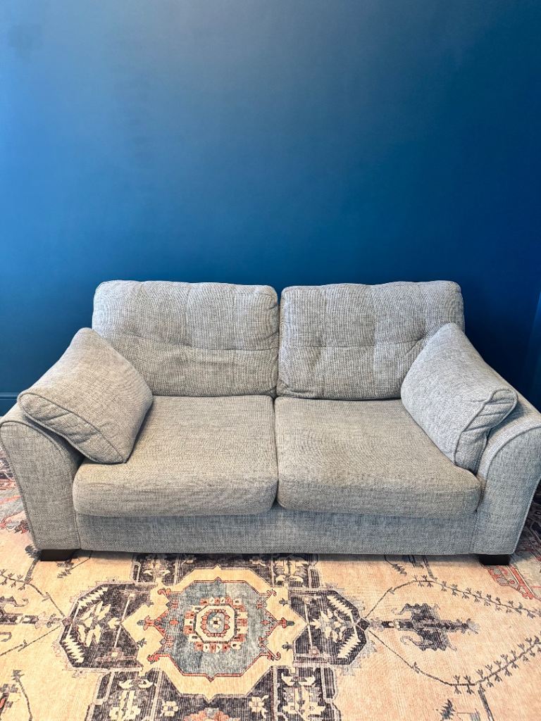 2 seater grey sofa