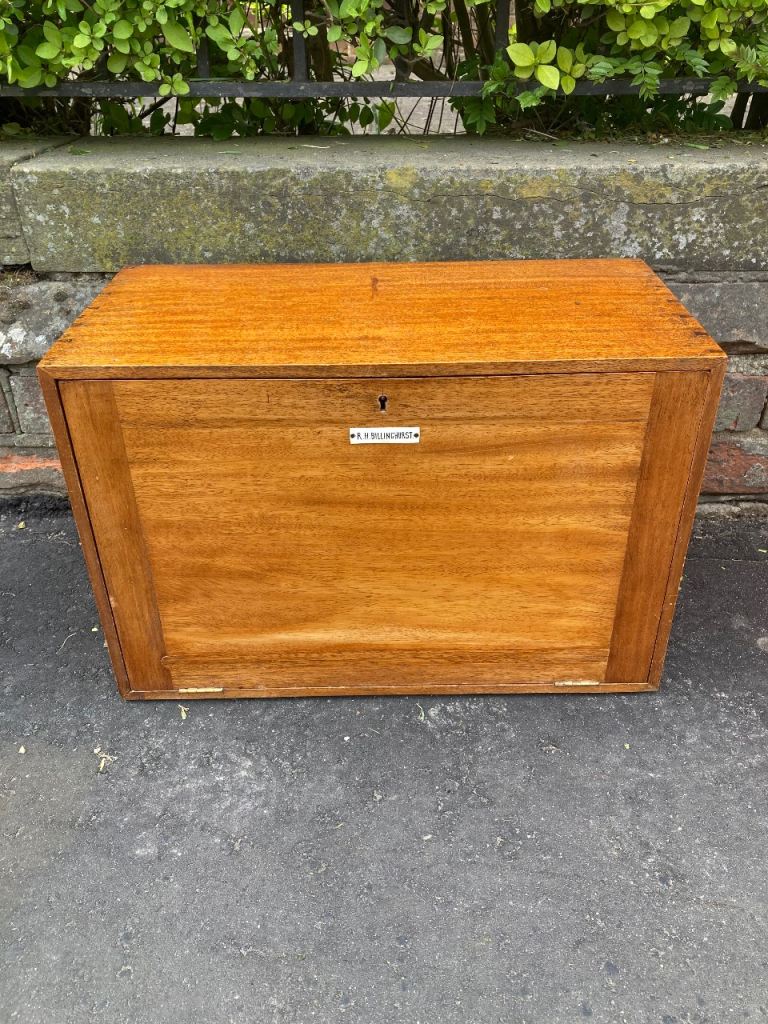 Vintage Wooden Box with Contents – Good Condition