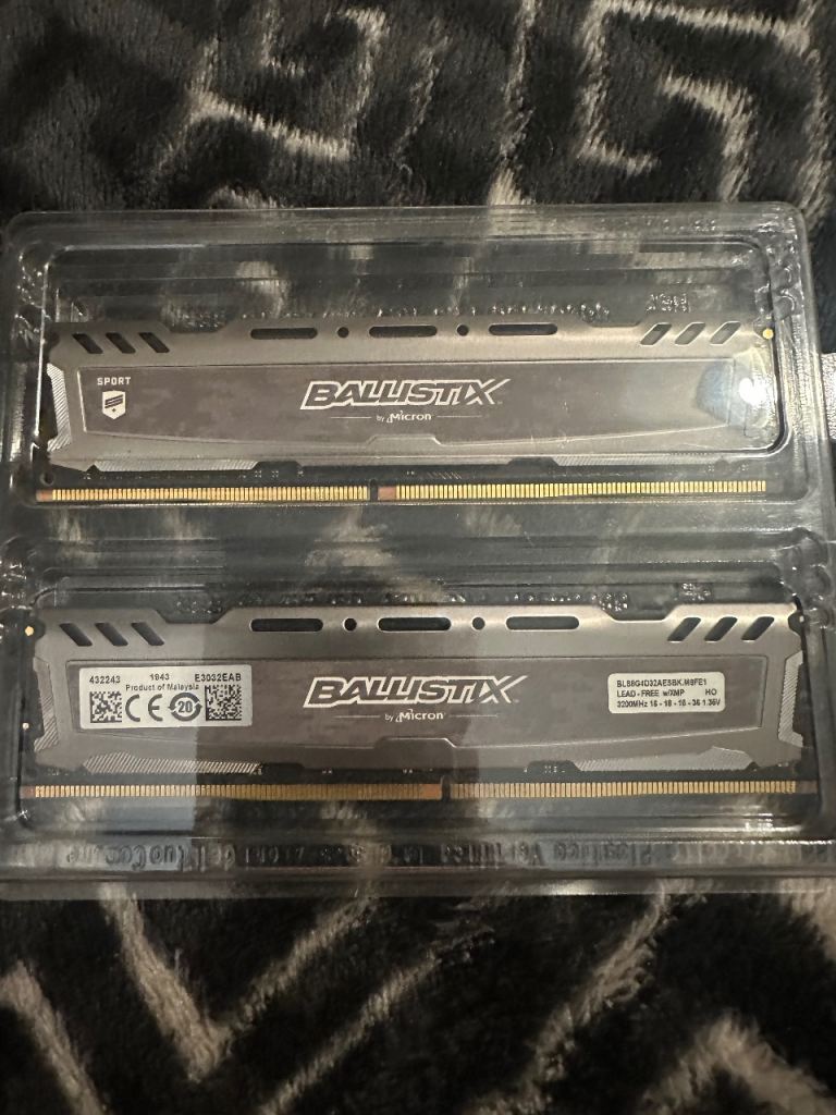 Ballistix Sport DDR4 RAM Memory Modules - As Good As New