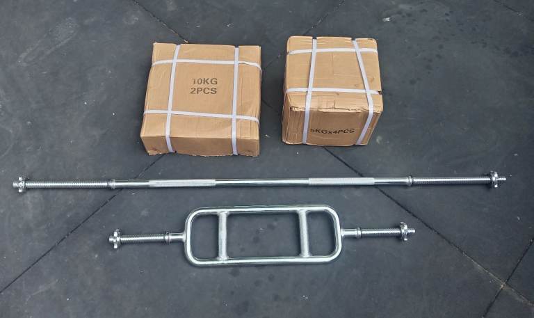 Weight plates and Bars sets Brand-new 