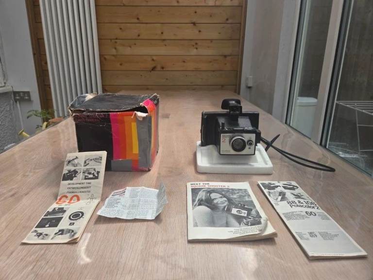Vintage Polaroid Square Shooter 2 Camera - Boxed with Manuals