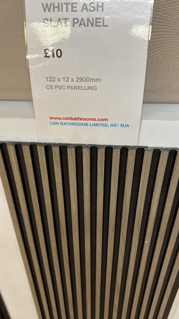 waterproof pvc cladding shower kitchen office 3m x 25cm x 8mm