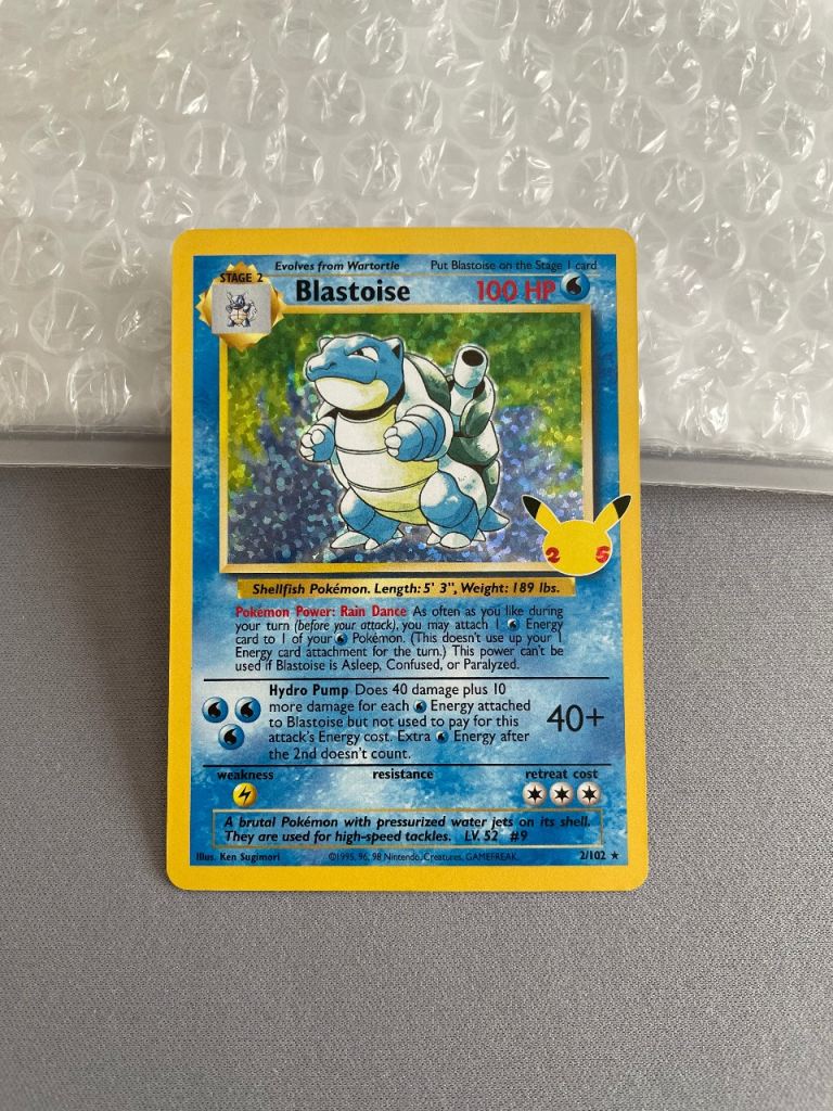 Blastoise (Holo) Celebrations Classic Collection 002/102 2/2