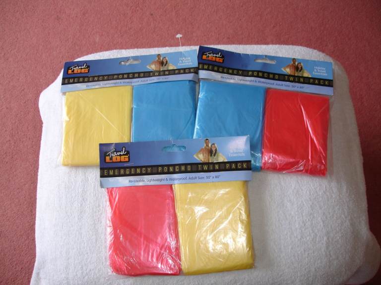EMERGENCY PONCHO RAIN COATS