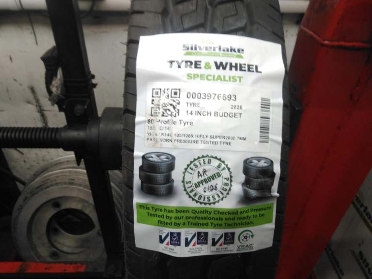 185 80 R14c 102/100r Hifly Super2000 7mm Partworn Pressure Tested Tyre