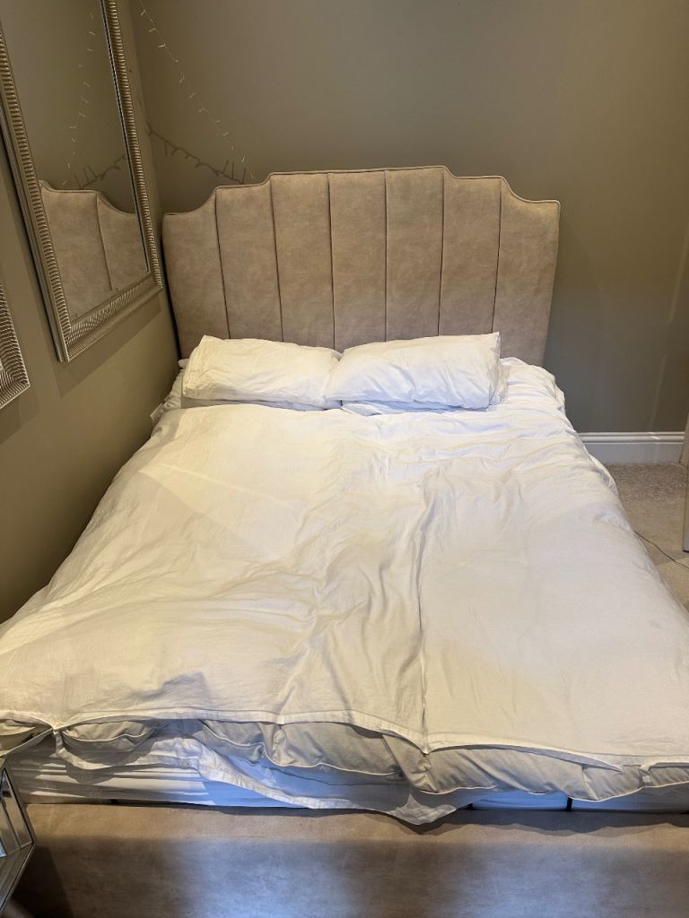 King size ottoman bed and mattress 