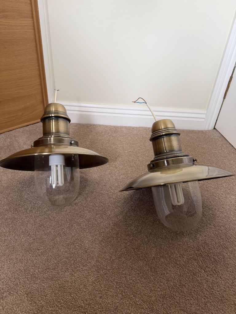 Fisherman Antique Brass Pendant Lights