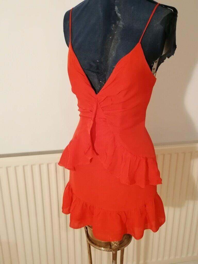 LPA Boutique Designer USA Pure Silk Micro Mini Floaty Dress. Nr Mint Cond. Size : XS(8) 