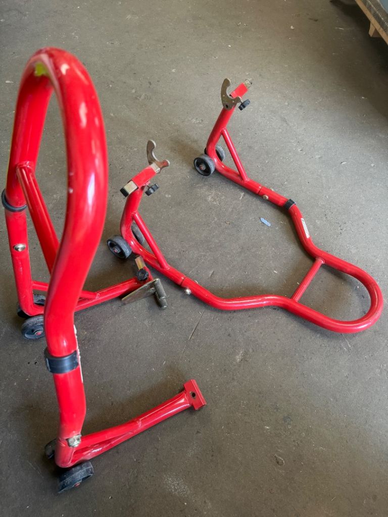 Pair of Motorcycle Paddock Stands (Front & Rear) - Good Condition