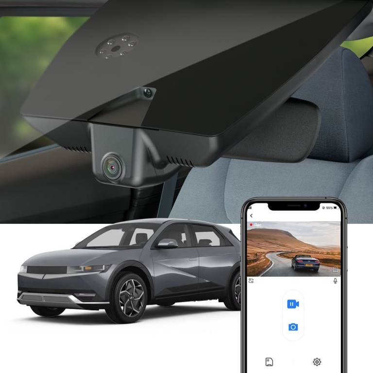 FitcamX - Hyundai Ioniq 5 4K Dashcam with polarised lens and memory card
