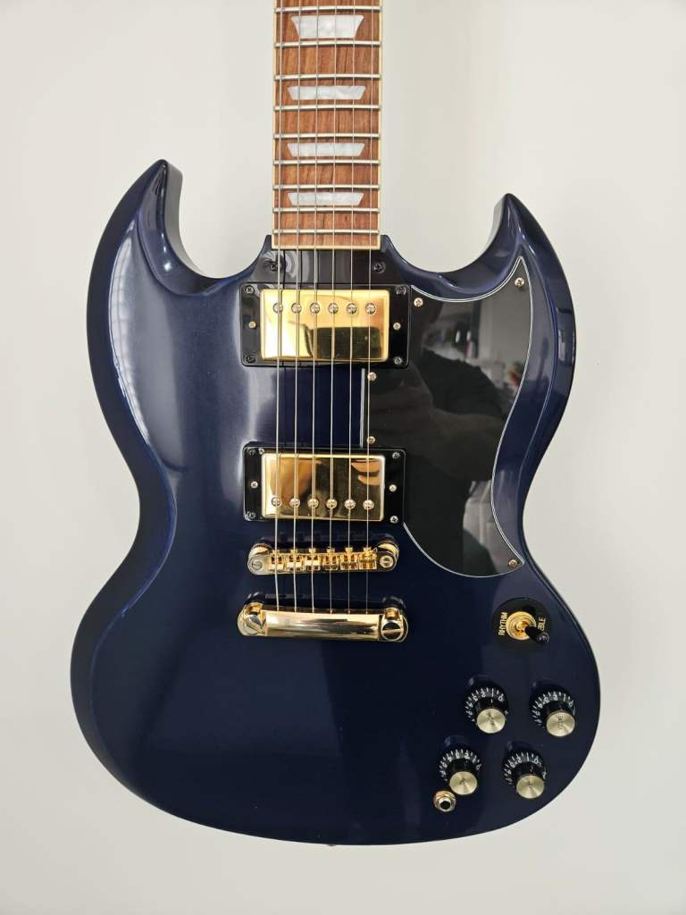 Epiphone SG Pro - Push/Pull pots - Blue on Black