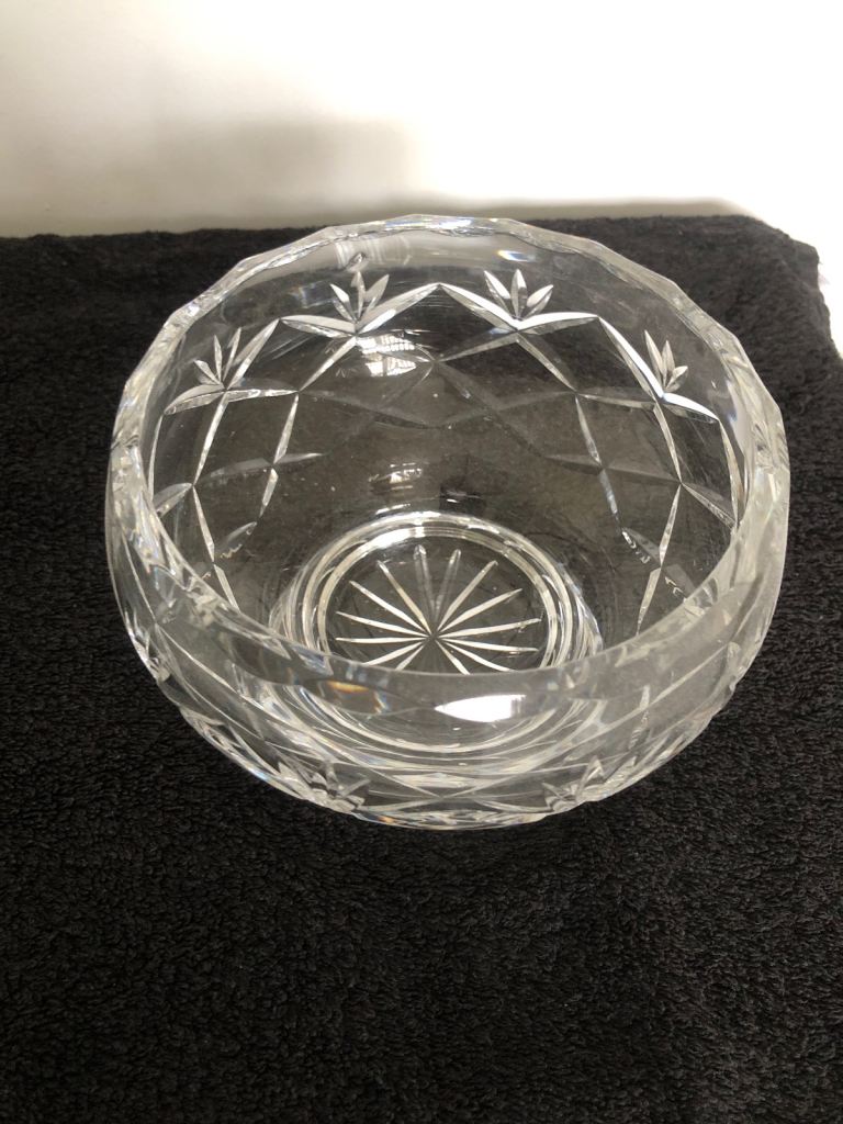 Heavy lead crystal  bowls and jug sell as a lot or separate