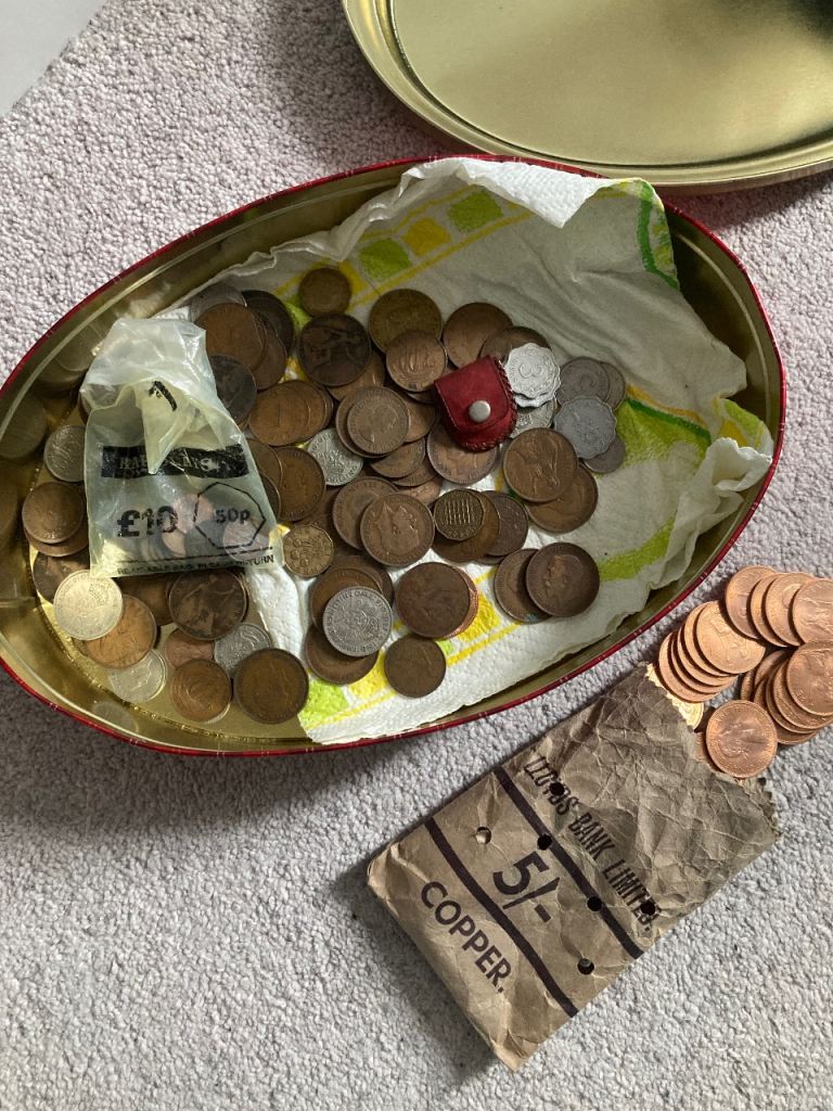 Old vintage coin collection