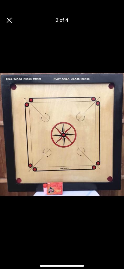 Brand new 42 x 42 inch carrom board with striker coins powder Indian