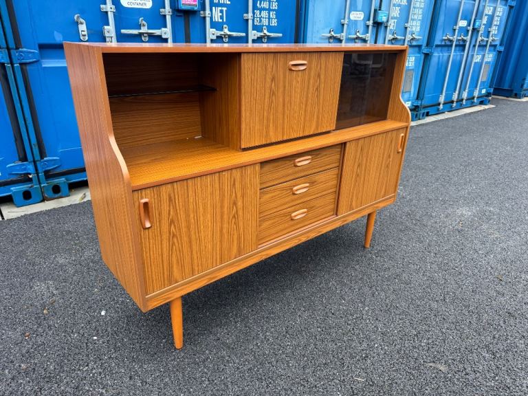 Sideboard Highboard Mid Century Schreiber Original Vintage With Drink Cabinet Possible Delivery 