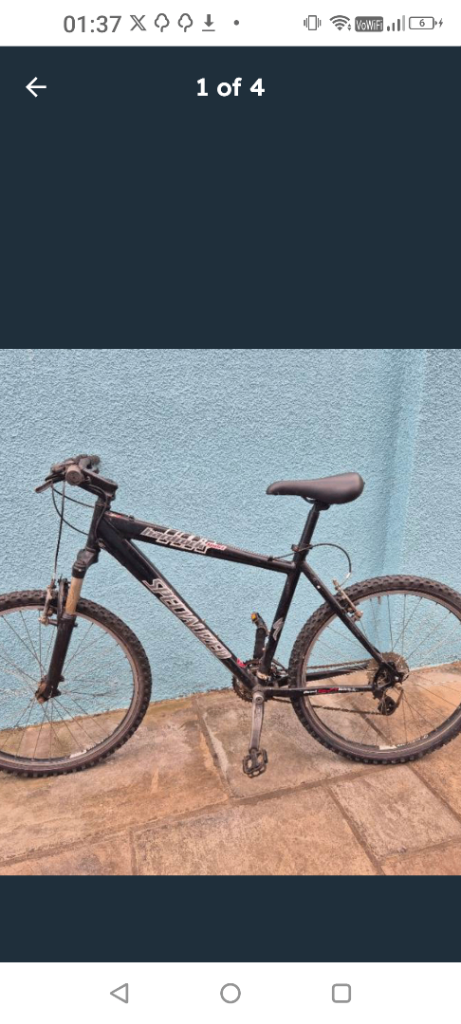 Specialized Hardrock Mountain Bike – Black, Fair Condition
