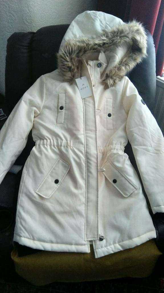 image for Cream/white Hooded Parka - Brand New With Tag