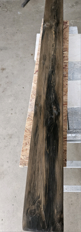 Wooden Mantle Beam Fireplace Hearth Slate