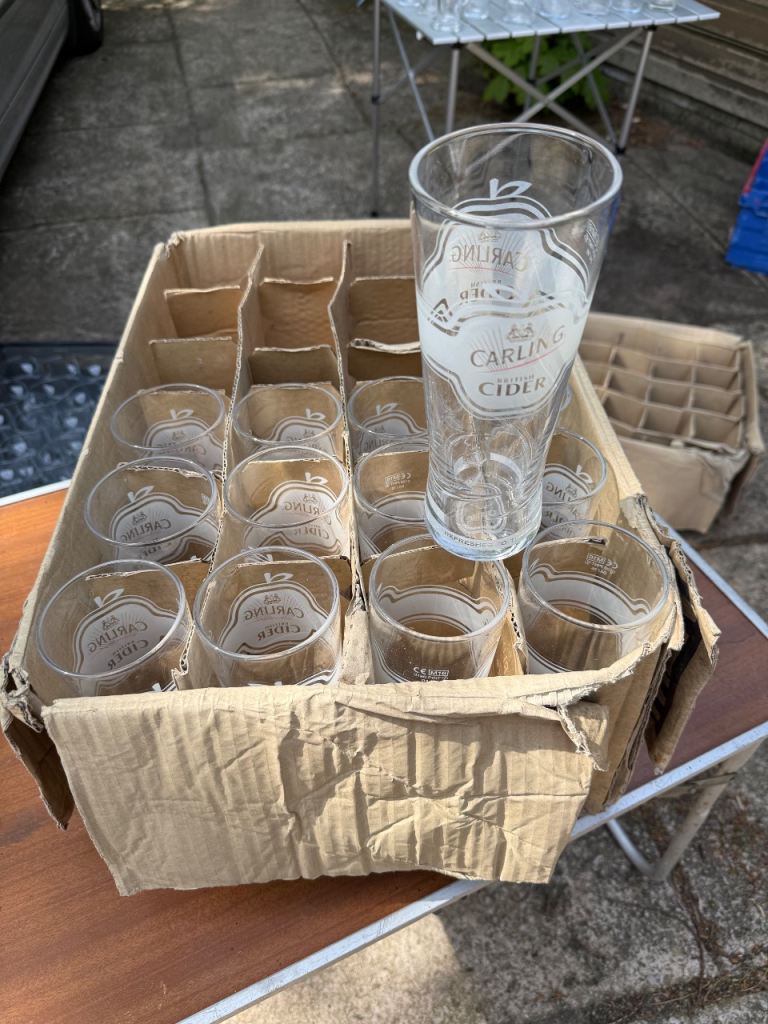 Used branded beer pint / half pint glasses (about 100 total)
