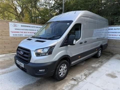 FORD TRANSIT 2.0 Van 350 RWD Manual Silver Damaged Repairable Salvage