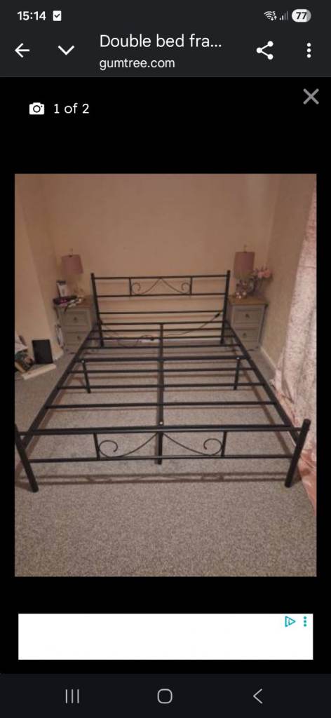 Double bed frame 