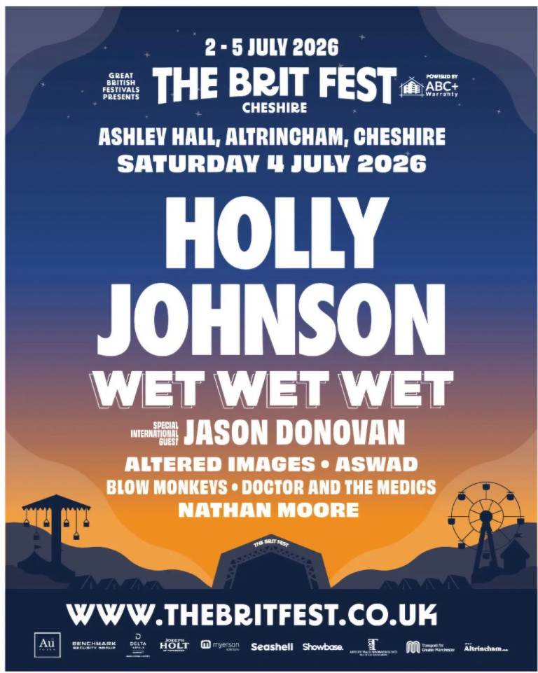 brit fest holly johnson 2x tickets
