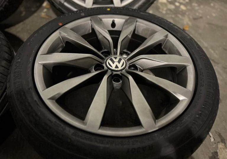  GENUINE VW GOLF MK7 GT 17” 5x112 ALLOY WHEELS + NEW TYRES CADDY SEAT SKODA