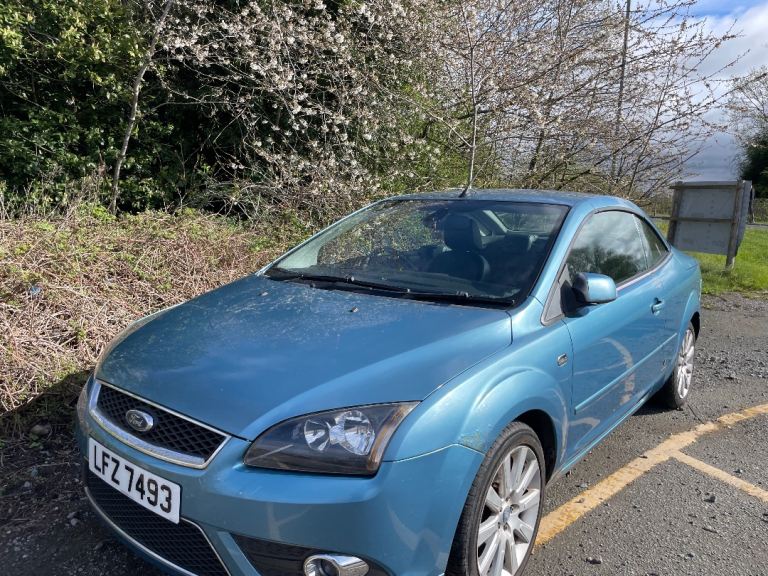 FORD FOCUS CC 2.0 ZETEC CONVERTIBLE 2008 REG 2 DOOR BLACK LEATHER MOT JANUARY 6TH 2027 ROOF FAULT