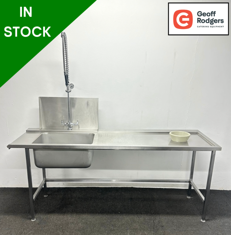 PROFIT NOW, BUY LATER! - Used 2100mm Stainless Steel Single Bowl Sink w/ Shower Spray Tap