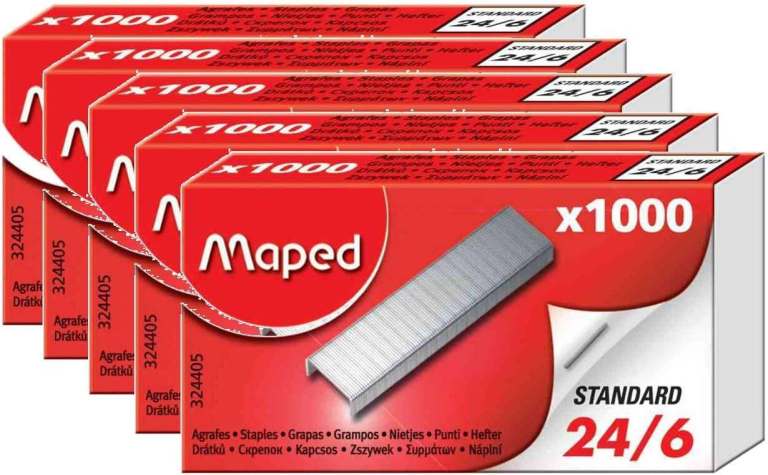 3200 qty of 1000 each Brand new maped staples 3200x1000
