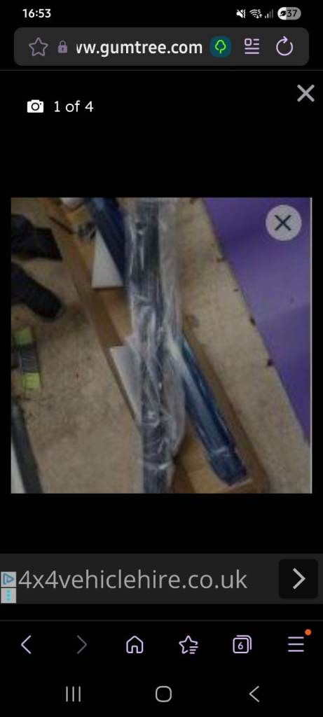 Black Roof Rack Cross Bars - Locking Rails for Defender 2020 onwards - Brand New - £80 