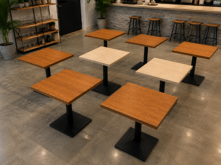 🔥 HEAVY-DUTY COMMERCIAL SQUARE CAFÉ & RESTAURANT TABLES – ONLY £55 EACH 🔥
