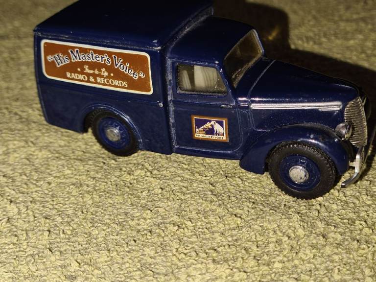 Dinky die-cast model van, branded HMV/ His Masters Voice Tadio and Records 
