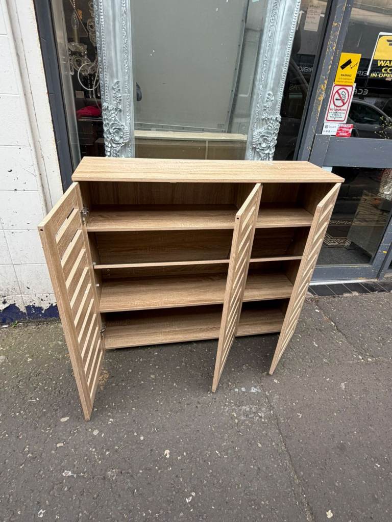ESSENTIAL shoe cabinet with shelves range price £133 r price only £65